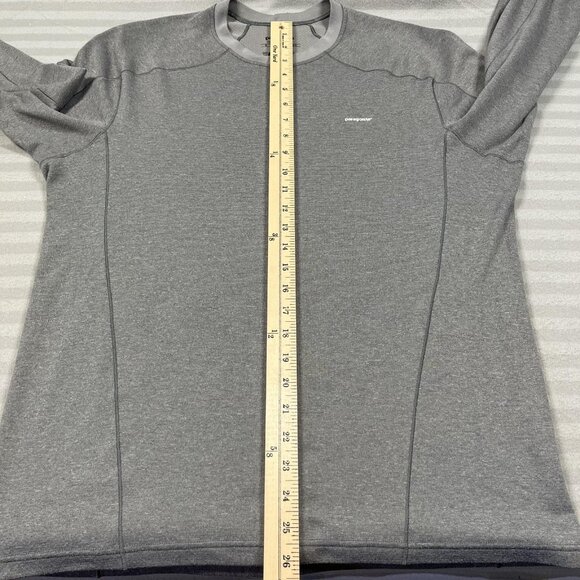 Patagonia Shirt Mens Medium Gray Capilene 3 Midweight Long Sleeve Base Layer - Picture 7 of 8